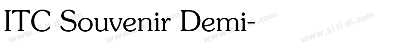 ITC Souvenir Demi字体转换 ITC Souvenir Demi字体转换